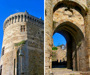 Donjon et porte fortifiée à Dinan