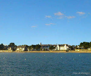 Vue sur Bénodet et sa grande plage