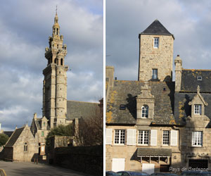 L'église Notre-Dame de Croas-Batz et le centre de Roscoff