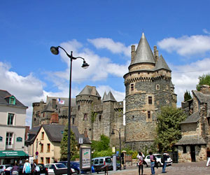 Vue du château de Vitré