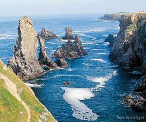 Les Aiguilles de Port-Coton à Belle-Île